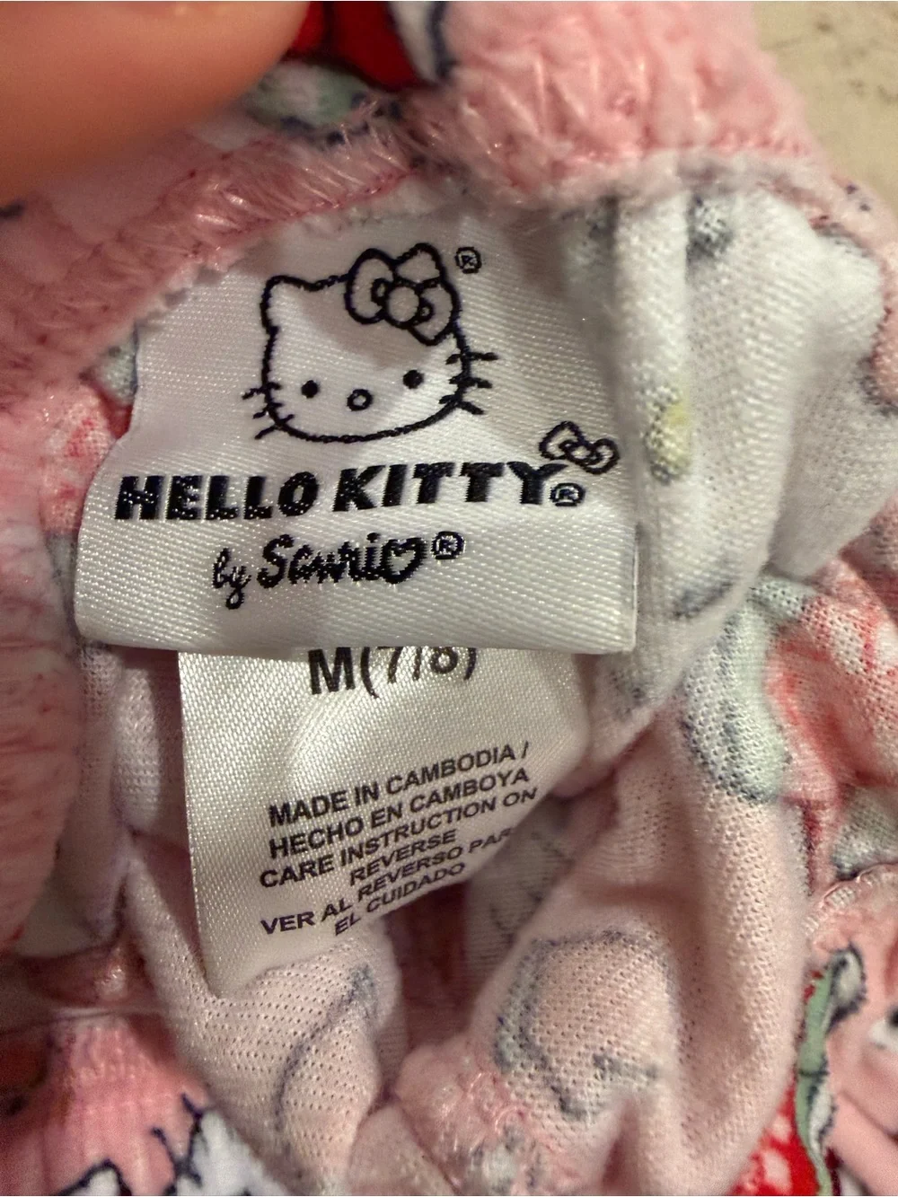 Hello Kitty Pink and Red Holiday Fleece Hoodie - Kids